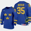 sweden hockey hugo havelid 2024 iihf world junior championship jersey white