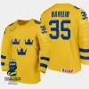 sweden hockey hugo havelid 2024 iihf world junior championship men jersey yellow