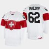 switzerland hockey denis malgin 2022 iihf world championship home jersey white