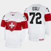 switzerland hockey dominik egli 2022 iihf world championship home jersey white