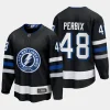 tampa bay lightning nick perbix alternate 2023 24 premier breakaway jersey black