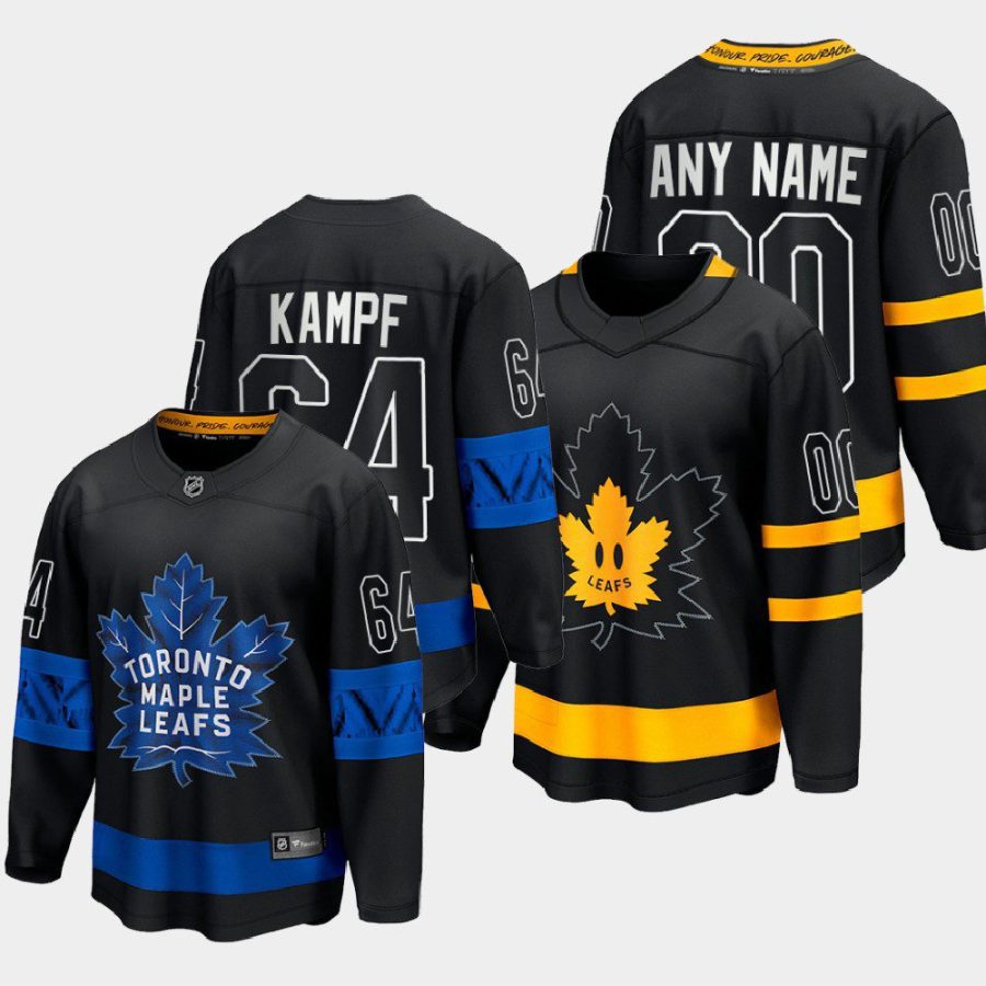 toronto maple leafs david kampf alternate 2022 drew house jersey black