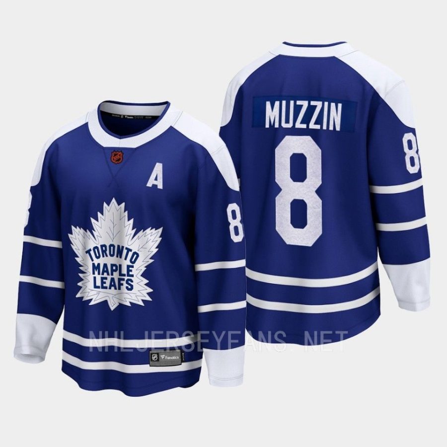 toronto maple leafs jake muzzin special edition 2.0 2022 breakaway retro jersey blue