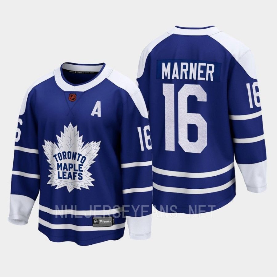 toronto maple leafs mitch marner special edition 2.0 2022 breakaway retro jersey blue