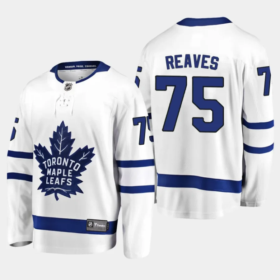 toronto maple leafs ryan reaves away breakaway player jersey white