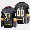 vegas golden knights custom 2023 stanley cup final alternate breakaway player jersey black