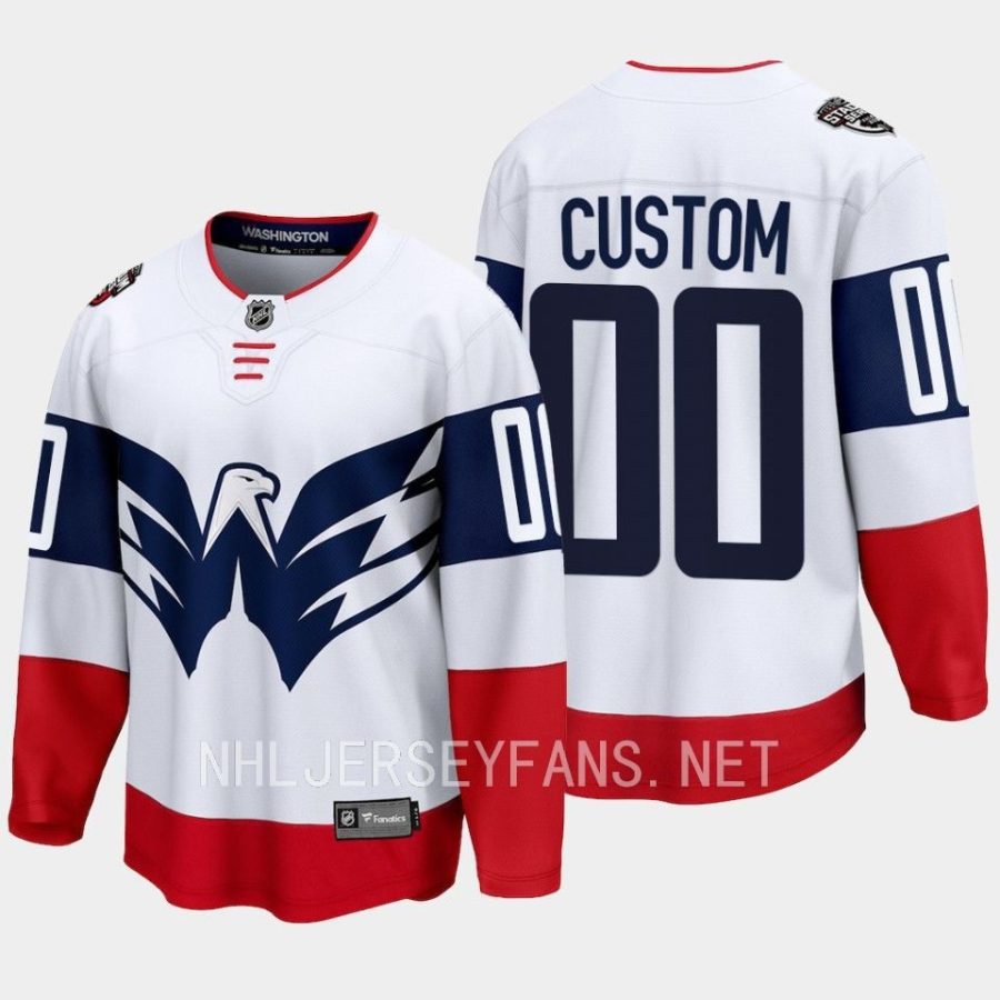 washington capitals custom 2023 nhl stadium series breakaway jersey white