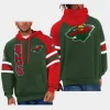 wild green red gauntlet starter raglan pullover hoodie