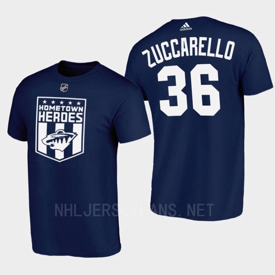 wild mats zuccarello navy hometown heroes series law enforcement appreciation night t shirt