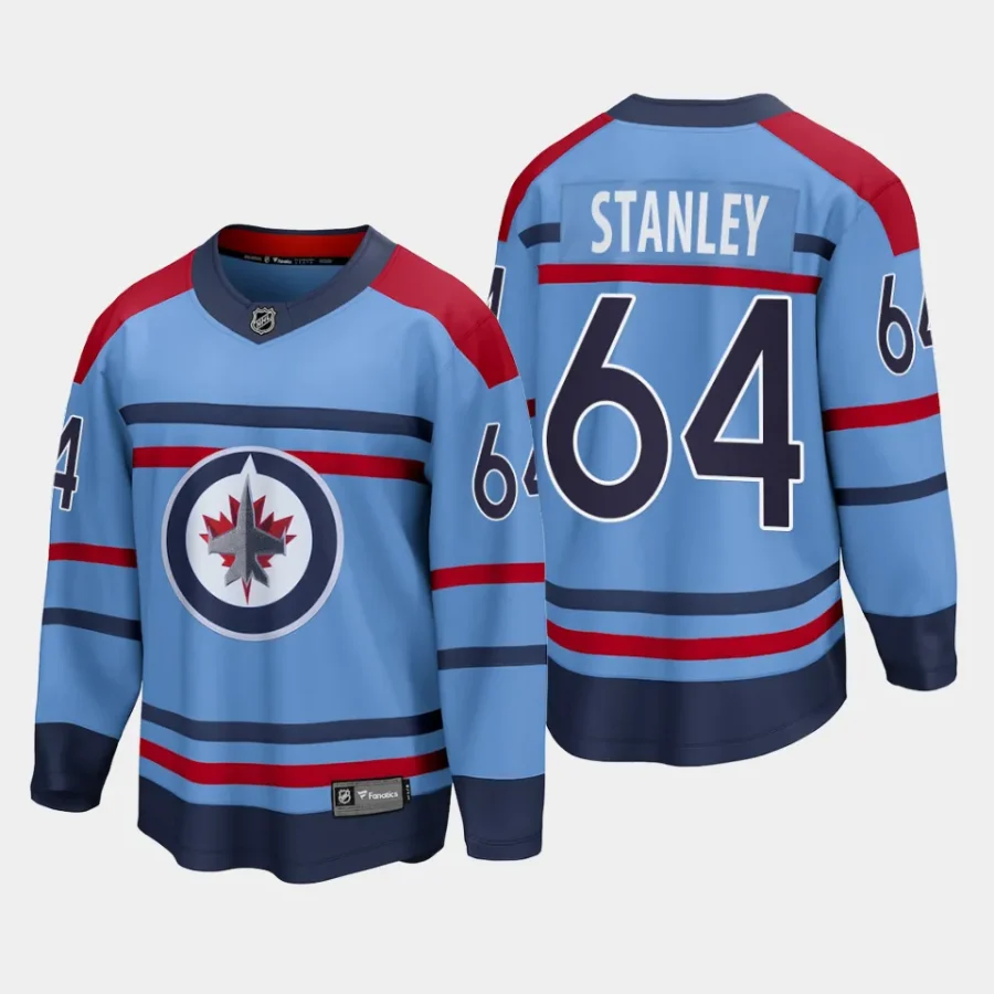 winnipeg jets logan stanley rcaf centennial 2023 24 premier breakaway player jersey light blue