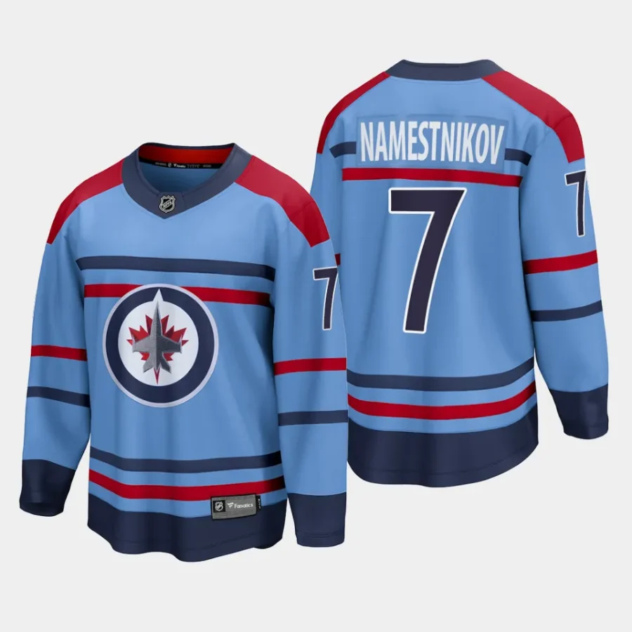 winnipeg jets vladislav namestnikov rcaf centennial 2023 24 premier breakaway player jersey light blue