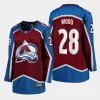 women avalanche miles wood maroon home breakaway player jersey