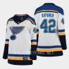 women blues kasperi kapanen white away breakaway player jersey