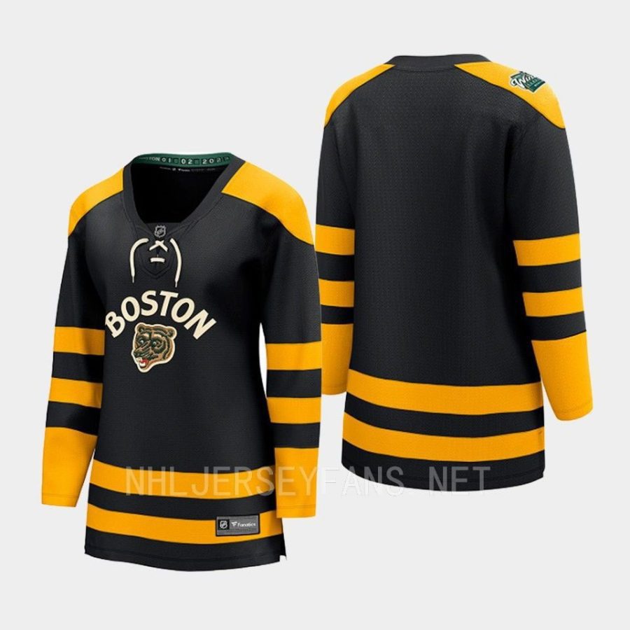 women bruins blank black breakaway jersey