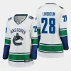 women canucks elias lindholm white away breakaway player jersey