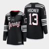 women devils nico hischier black 2022 alternate premier jersey