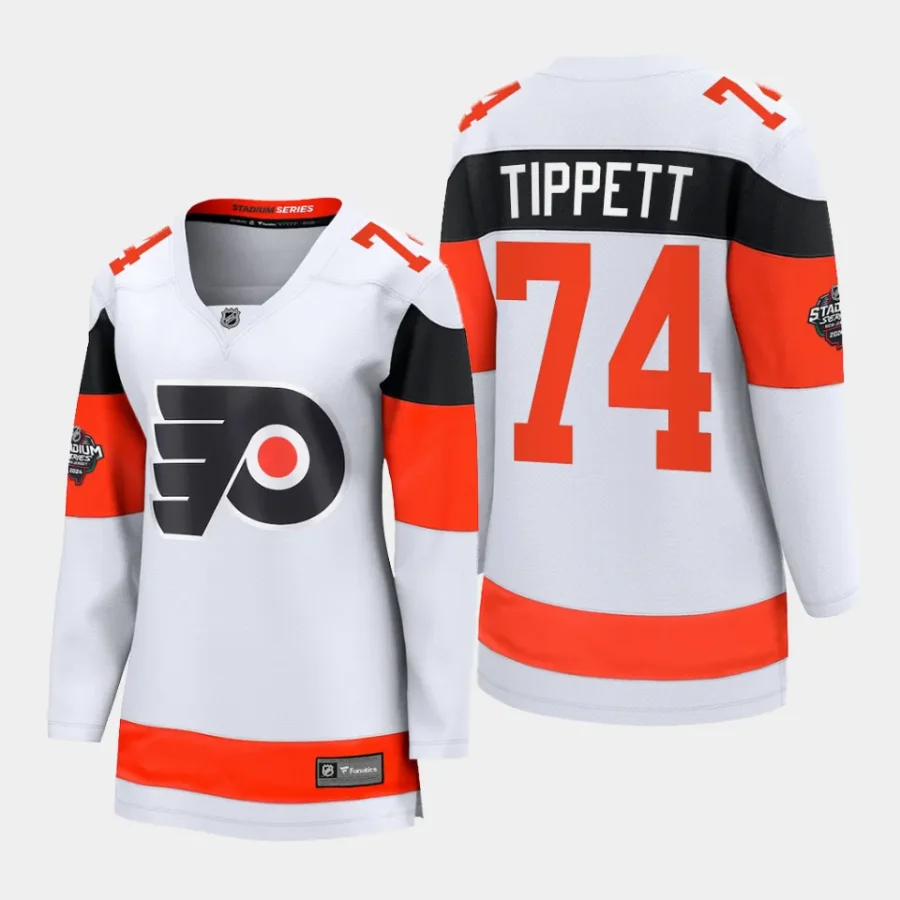 women flyers owen tippett white 2024 nhl stadium series breakaway player jersey