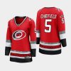 women hurricanes jalen chatfield red 25th anniversary premier jersey