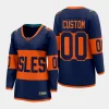 women islanders custom navy 2024 nhl stadium series breakaway player jersey