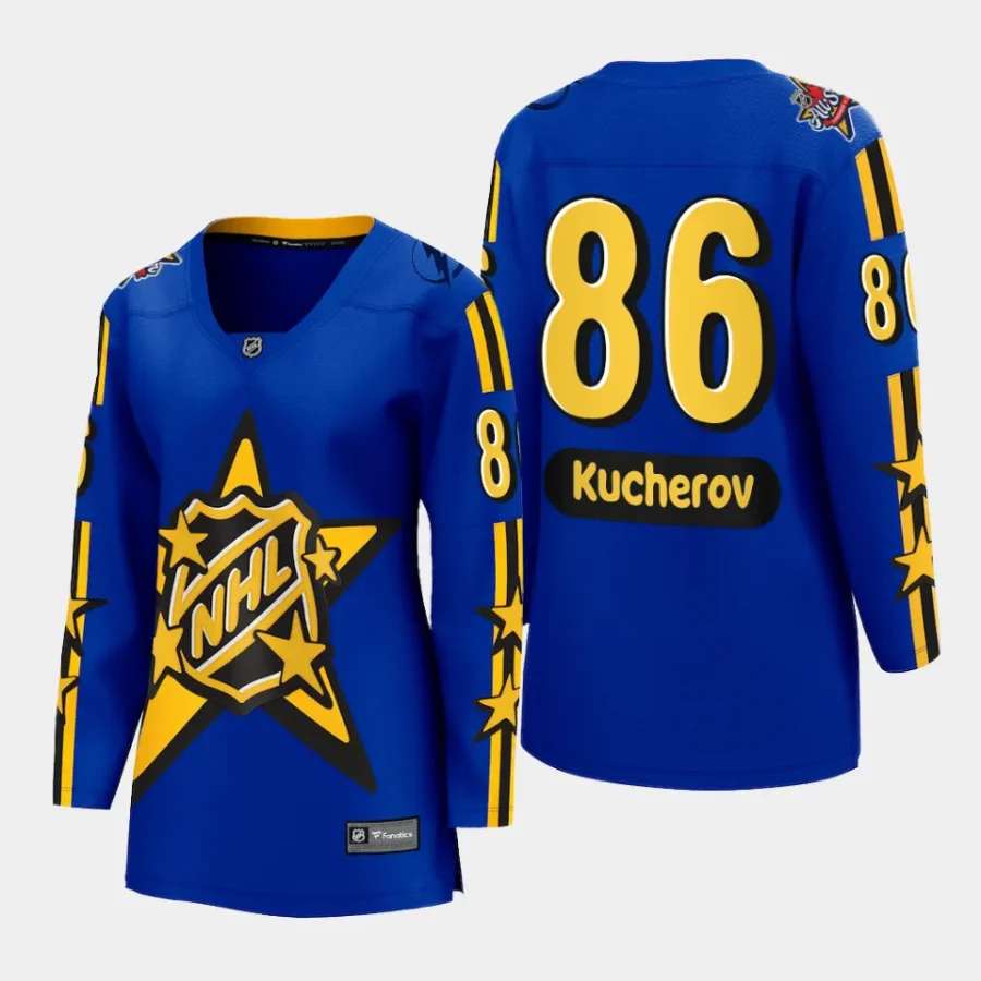 women lightning nikita kucherov blue 2024 nhl all star game breakaway jersey