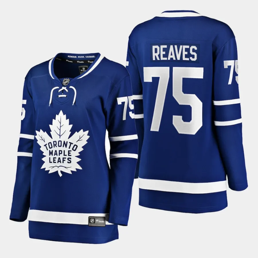 women maple leafs ryan reaves blue home breakaway player jersey