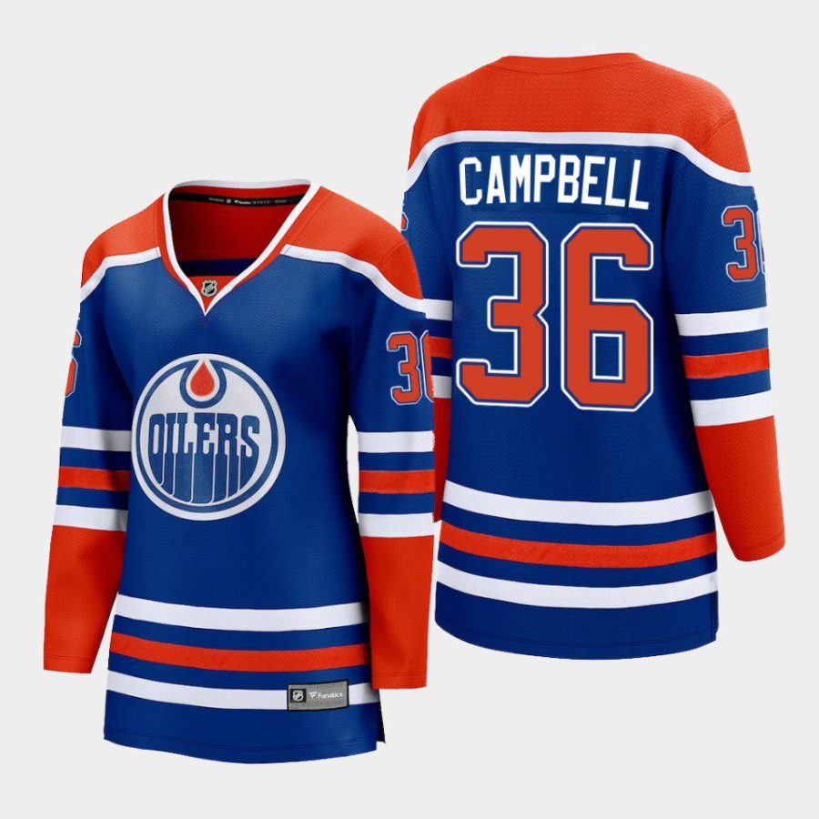 women oilers jack campbell royal 2022 23 home premier breakaway player jersey