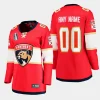 women panthers custom red 2023 stanley cup final home breakaway jersey