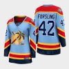 women panthers gustav forsling blue 2022 special edition 2.0 breakaway player retro jersey