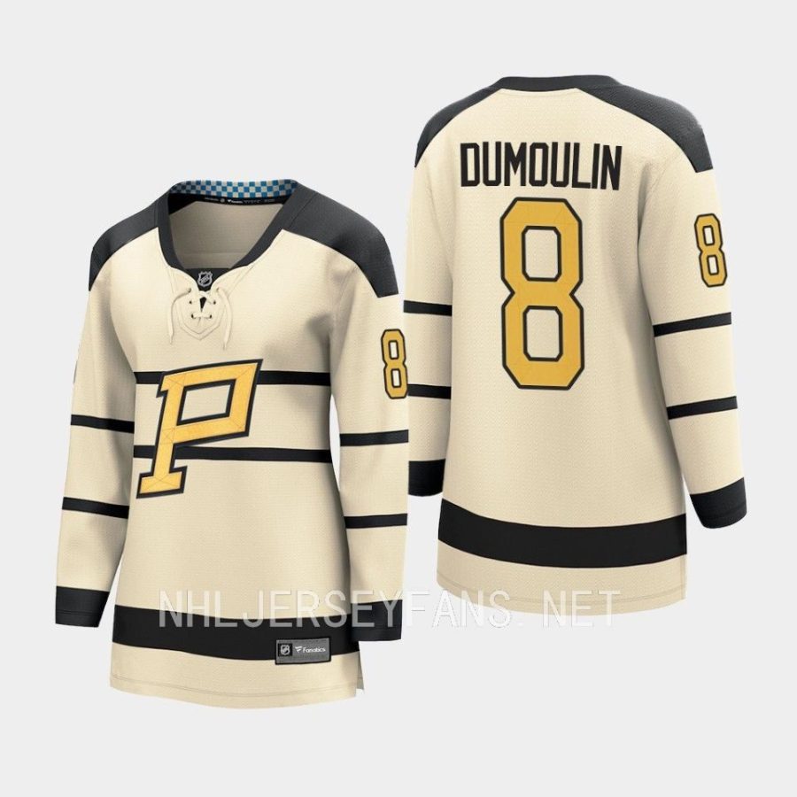 women penguins brian dumoulin cream 2023 winter classic player jersey