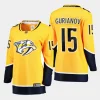 women predators denis gurianov gold home breakaway player jersey