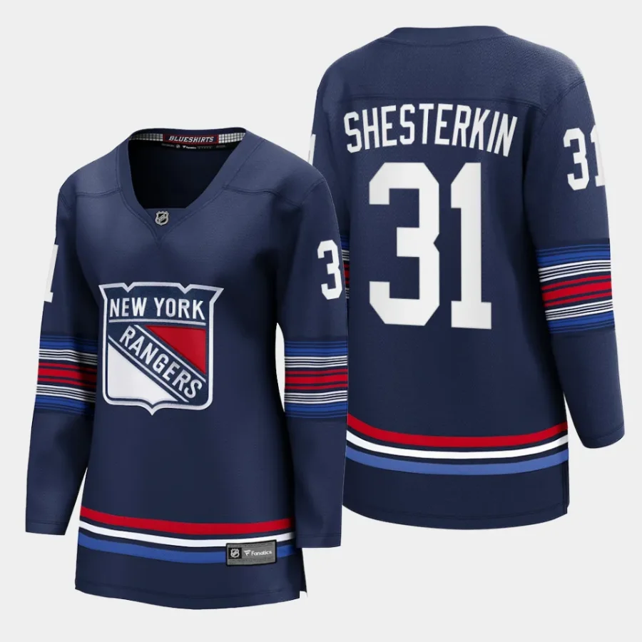 women rangers igor shesterkin navy 2023 24 alternate premier breakaway player jersey