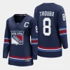 women rangers jacob trouba navy 2023 24 alternate premier breakaway player jersey