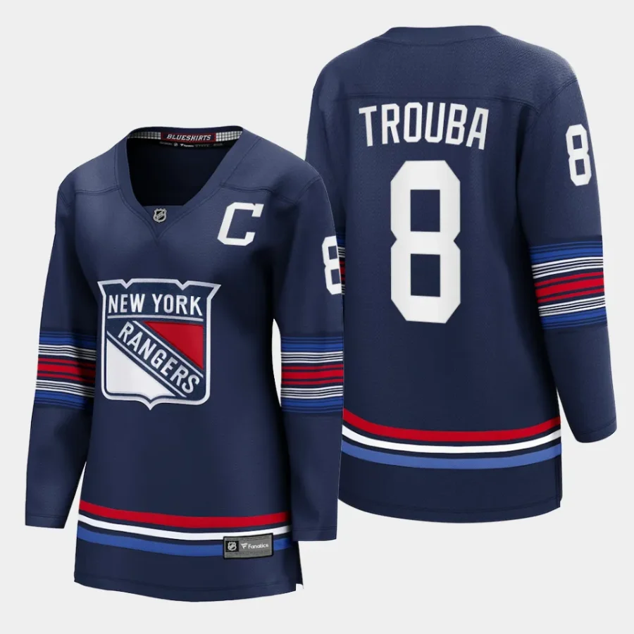 women rangers jacob trouba navy 2023 24 alternate premier breakaway player jersey