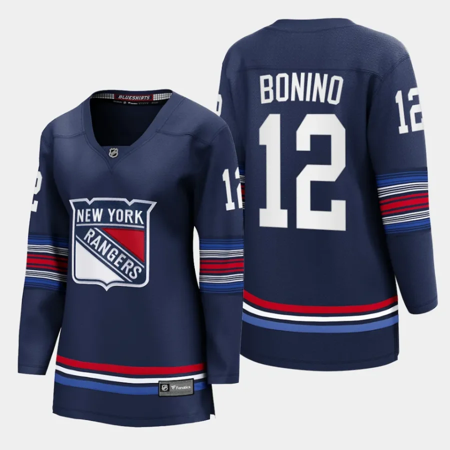 women rangers nick bonino navy 2023 24 alternate premier breakaway player jersey