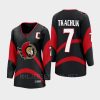 women senators brady tkachuk black 2022 special edition 2.0 breakaway retro jersey