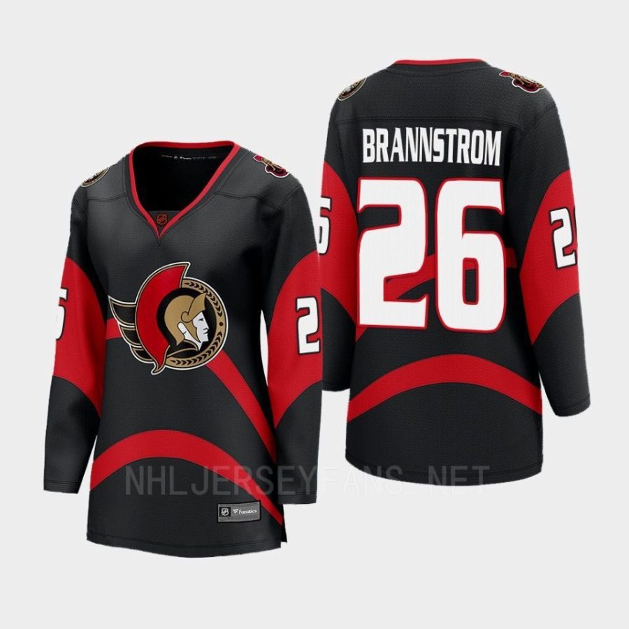 women senators erik brannstrom black 2022 special edition 2.0 breakaway retro jersey