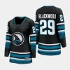 women sharks mackenzie blackwood black 2023 24 cali fin 3rd alternate breakaway player jersey