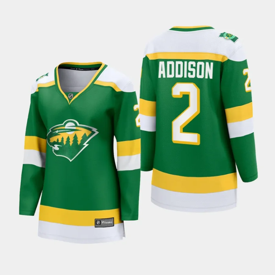 women wild calen addison green 2023 24 alternate premier breakaway player jersey