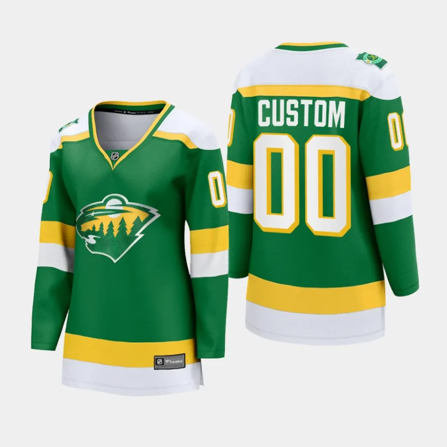 women wild custom green 2023 24 alternate premier breakaway jersey