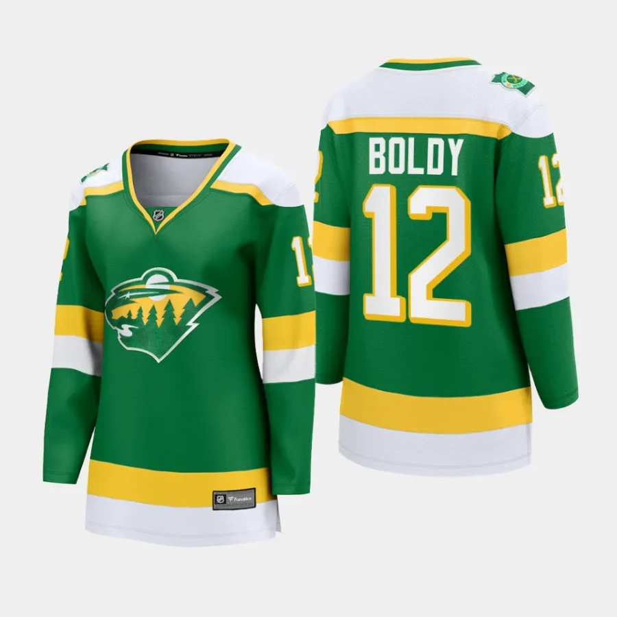 women wild matthew boldy green 2023 24 alternate premier breakaway player jersey