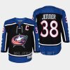 youth blue jackets boone jenner navy 2022 special edition 2.0 premier retro jersey