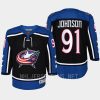 youth blue jackets kent johnson navy 2022 special edition 2.0 premier retro jersey