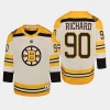 youth bruins anthony richard cream 2023 24 100th anniversary premier player jersey