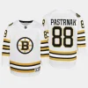 youth bruins david pastrnak white 2023 24 100th anniversary premier player jersey