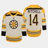 youth bruins ian mitchell cream 2023 24 100th anniversary premier player jersey