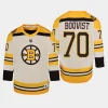 youth bruins jesper boqvist cream 2023 24 100th anniversary premier player jersey