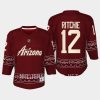 youth coyotes nick ritchie garnet 2022 23 desert night alternate replica player jersey