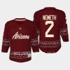 youth coyotes patrik nemeth garnet 2022 23 desert night alternate replica player jersey