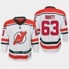 youth devils jesper bratt white 2022 23 heritage replica jersey