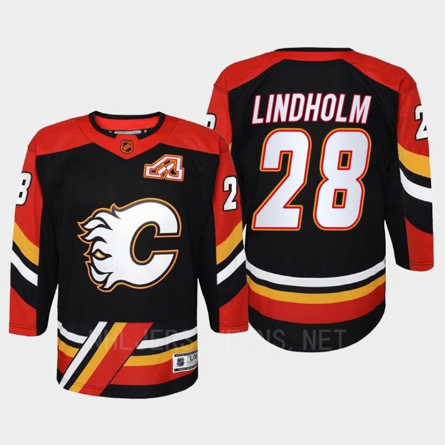 youth flames elias lindholm black 2022 special edition 2.0 replica retro jersey